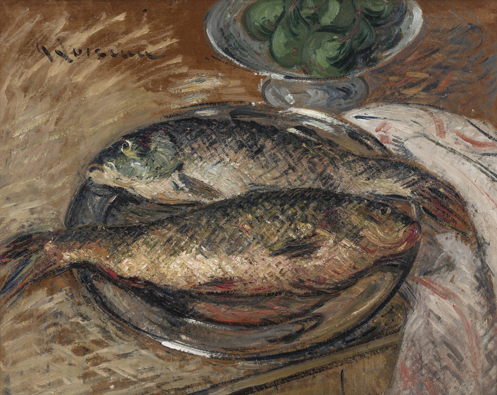Nature morte aux carpes