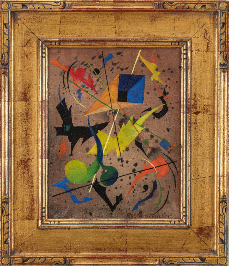 Composition abstraite avec des formes géométriques