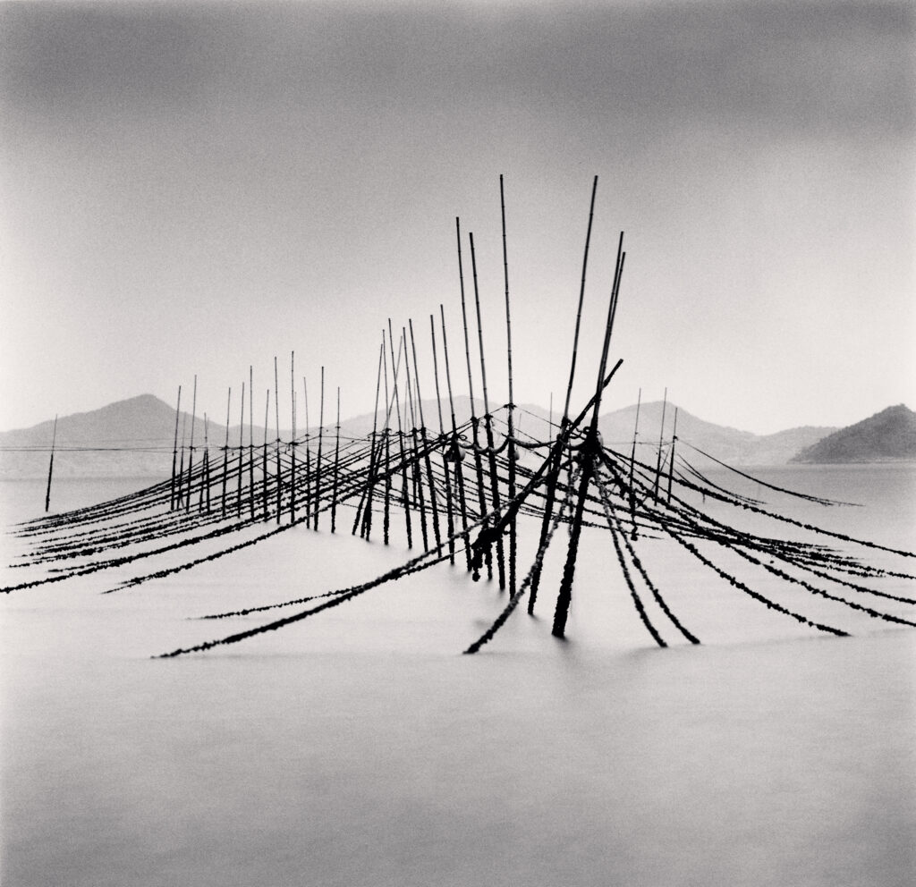 Michael Kenna, Aquaculture Structure, Boseong, South Korea, 2018, silver gelatin print